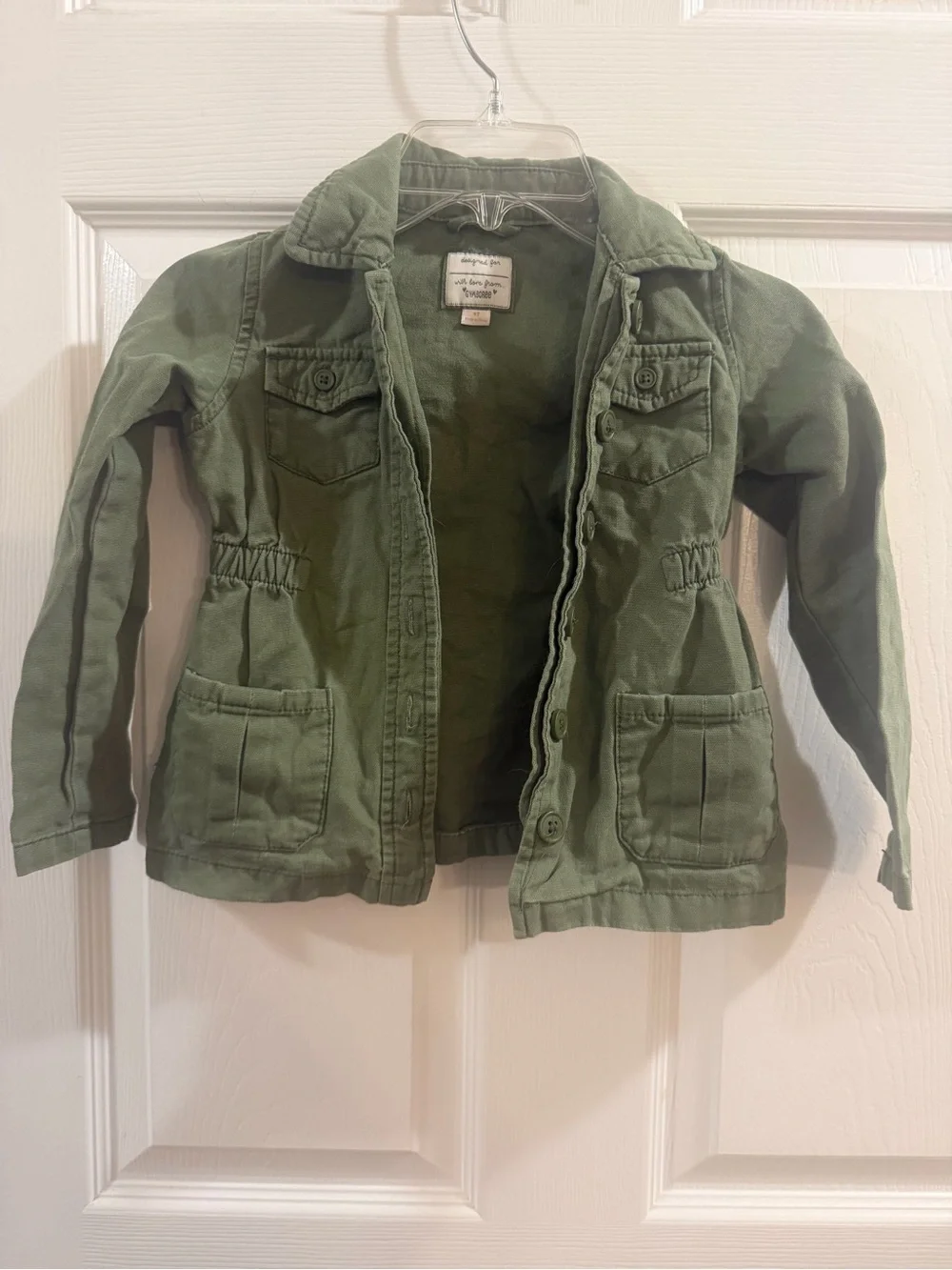 Gymboree Olive Green Utility Jacket Size 4T